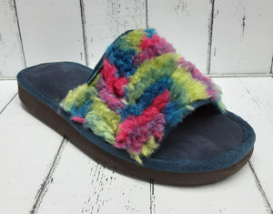 MOSHULU - 120810  - CHORTLE INDIGO - MULE SLIPPER