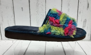 MOSHULU - 120810  - CHORTLE INDIGO - MULE SLIPPER