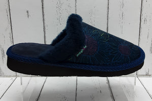 MOSHULU - 120643  - LEIGH SUNFLOWER - MULE SLIPPER - Blue Multi