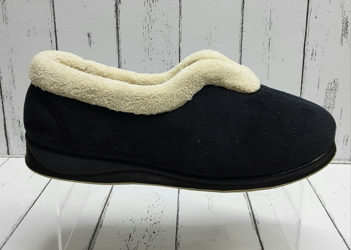 PADDERS - 417/24 - CARMEN SLIPPER (Wide Fitting - 2E) - Navy