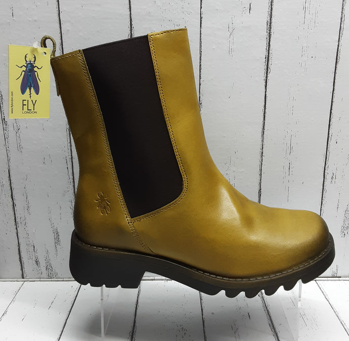 FLY London - REIN795 - P144795004 - PULL ON BOOT - Mustard