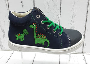 RICOSTA - 2601402/170 (Medium) - ANDY Lace up Boot - Navy (Dinosaur)