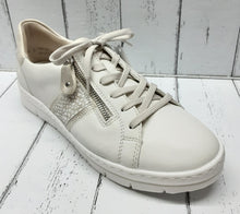 Load image into Gallery viewer, REMONTE - D5820-81 - LACE UP/ZIP TRAINER - Off White Multi