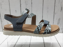 Load image into Gallery viewer, RIEKER - V5069-12 - SANDAL - Blue Jeans