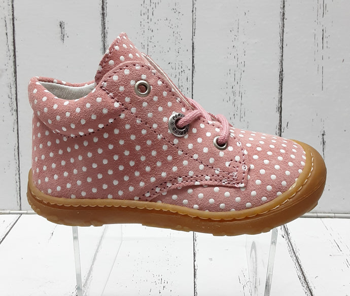 RICOSTA - 1200502/310 (M) - DOTS - Lace up Boot - Strawberry/White