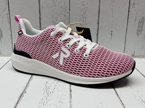 RIEKER EVOLUTION - 40103-30 -  LACE UP TRAINER - White/Lavender