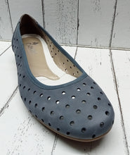 Load image into Gallery viewer, RIEKER - L8355-14 - BALLET PUMP - Nubuck Leather - Jeans Blue