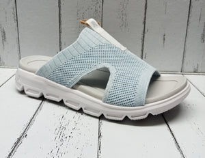 RIEKER 'Evolution' - V8403-10 - MULE SANDAL - Blue/White