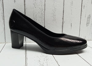 RIEKER - 49560-04 - COURT SHOE - Black Patent