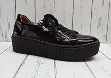 Load image into Gallery viewer, GABOR (Dolly) - 93.200.97 - LACE UP/ZIP SNEAKER STYLE SHOE - Black Patent