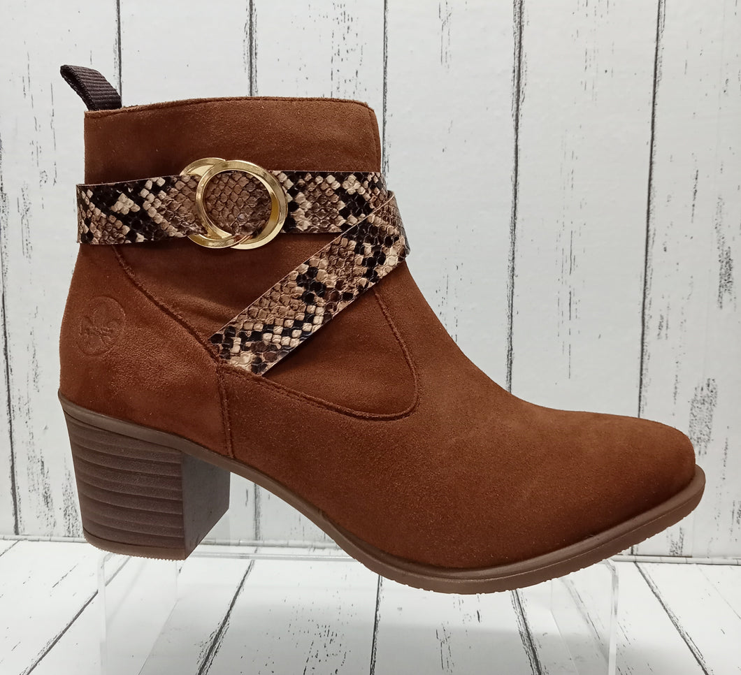 RIEKER - Y2064-24 - ANKLE BOOT - Tan Brown