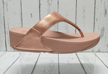 Load image into Gallery viewer, FitFlop - LULU - 188-323 - WEDGE TOE POST MULE - Rose Gold
