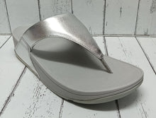 Load image into Gallery viewer, FitFlop - LULU - 188-011 - WEDGE TOE POST MULE - Silver