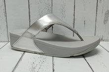 Load image into Gallery viewer, FitFlop - LULU - 188-011 - WEDGE TOE POST MULE - Silver