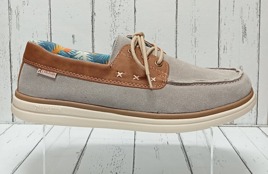RIEKER - U0601-42 - LACE UP SUMMER SHOE - Grey