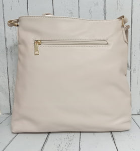 REMONTE - Q0705-62 - CROSS BODY BAG - Cream/Mushroom/Gold