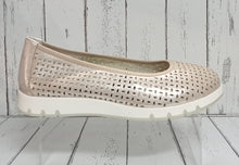 Load image into Gallery viewer, CAPRICE - 9-22551-20 354 - BALLET/PUMP SHOE - TAUPE SUEDE METALLIC