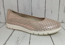 Load image into Gallery viewer, CAPRICE - 9-22551-20 354 - BALLET/PUMP SHOE - TAUPE SUEDE METALLIC