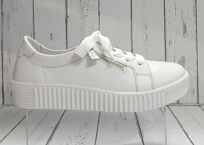 GABOR (Wisdom) - 23.334.21 - LACE UP SNEAKER STYLE TRAINER/SHOE - White