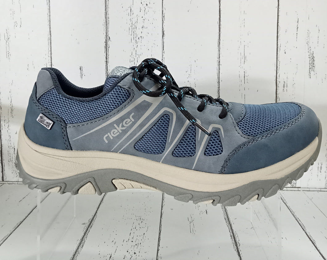 RIEKER - M9601-14 -  LACE UP TRAINER - Jeans Blue