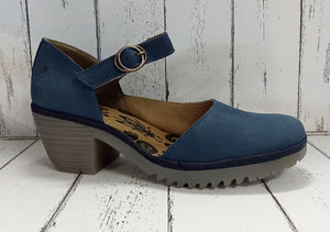 FLY London - WIFO440FLY - P501440001 - HEELED STRAP SHOE - Blue