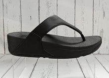 Load image into Gallery viewer, FitFlop - LULU - 188-001 - WEDGE TOE POST MULE - Black