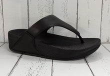 Load image into Gallery viewer, FitFlop - LULU - 188-001 - WEDGE TOE POST MULE - Black