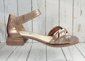 CAPRICE - 9-28202-20 341 - ANKLE STRAP SANDAL/ SHOE - Taupe Metallic