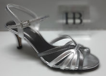Load image into Gallery viewer, HB Italia - 860 - STEFANIA STRAPPY SANDAL - ACCACIO/ARGENTO STEFANIA (Metallic Grey/Silver)
